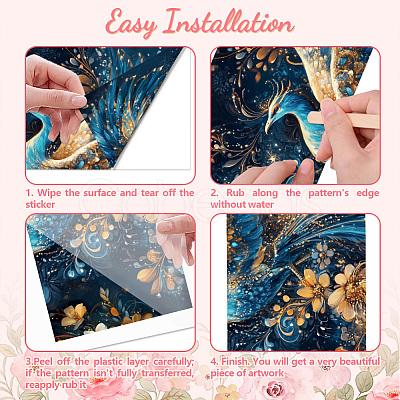 3 Sheets 3 Styles PVC Waterproof Decorative Stickers DIY-WH0404-508-1