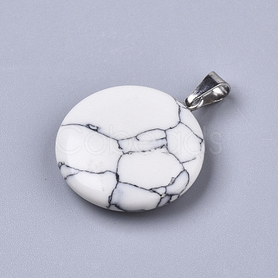 Synthetic Turquoise Pendants X-G-R470-013-1