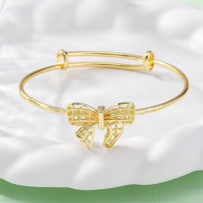 Brass Cuff Bangles for Women BJEW-U025-04G-1