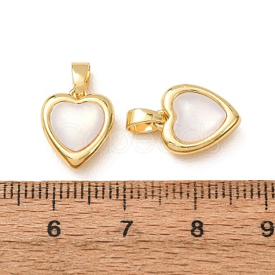 Brass & Natural Shell Pendants SH-CBADD64-09G-1