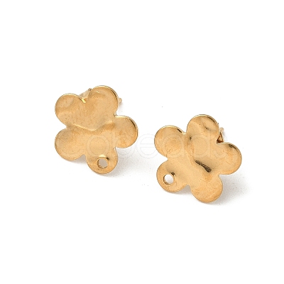 304 Stainless Steel Stud Earring Finding STAS-V015-31D-G-1