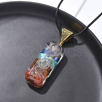 2Pcs 2 Styles Chakra Jewelry NJEW-SZ0001-05-1