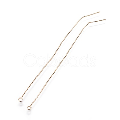 Brass Stud Earring Findings KK-I645-03G-1
