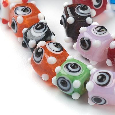 Handmade Bumpy Lampwork Beads Strands LAMP-G142-03A-1