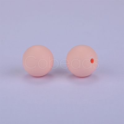 Round Silicone Focal Beads SI-JX0046A-59-1
