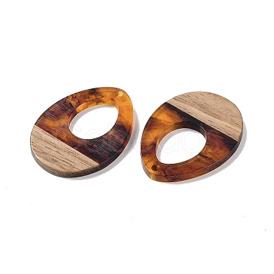 Resin & Wood Pendants WOOD-F015-17G-1