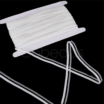 25M Knitted Fish Line Nylon Elastic Lace Trim OCOR-GF0003-74A-1