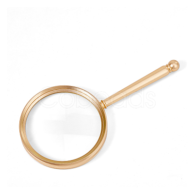 1Pc Aluminum Magnifying Glass AJEW-BC0009-13G-1