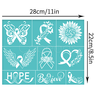 Self-Adhesive Silk Screen Printing Stencil DIY-WH0338-156-1