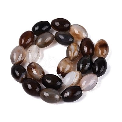 Natural Agate Beads Strands G-Q606-96-1