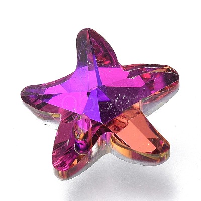 Electroplate Glass Charms X-GLAA-H101-B-01-1