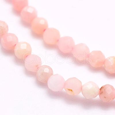 Natural Pink Opal Beads Strands G-F509-05-4mm-1