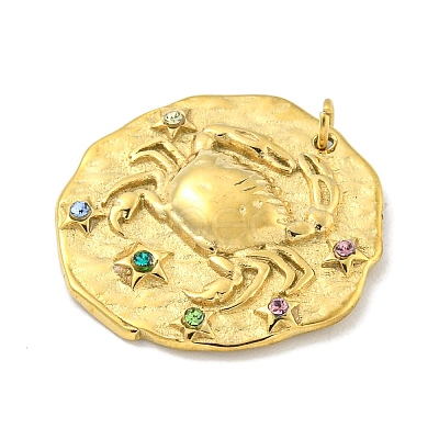 Real 18K Gold Plated PVD Vacuum Plating 304 Stainless Steel Pendants STAS-L278-003G-04-1