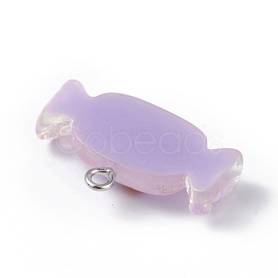 Translucent Resin Pendants RESI-D064-01P-02-1