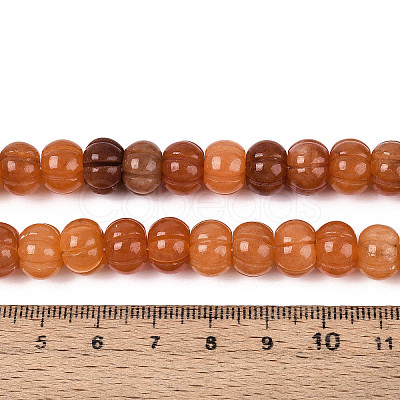 Natural Pink Aventurine Beads Strands G-T144-A09-02-1