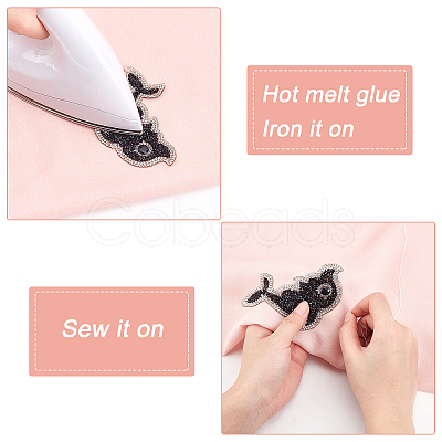 6Pcs 6 Style Glitter Hotfix Rhinestone DIY-FG0002-33-1