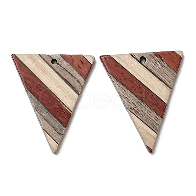 Wenge Wood & Sandalwood & White Ash Pendants WOOD-F013-01-1