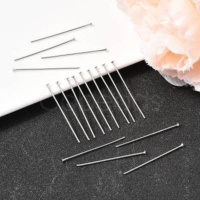 SHEGRACE Brass Flat Head Pins XGR0085P-33P-1