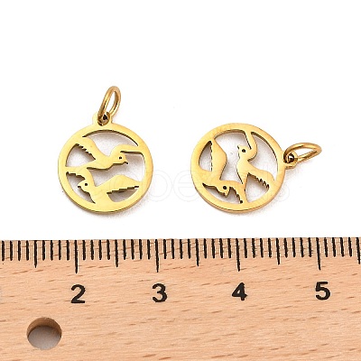 304 Stainless Steel Charms STAS-D050-07G-09-1