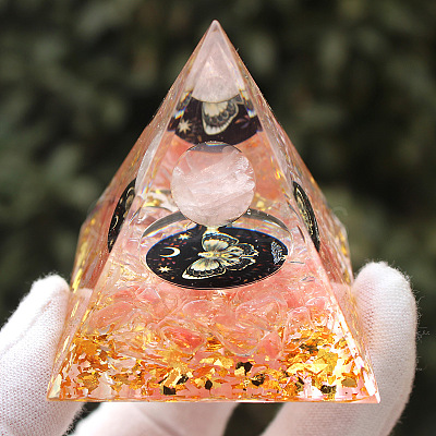 Butterfly Orgonite Pyramid Resin Energy Generators PW-WG45799-01-1