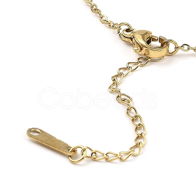 Tiger Head Light Gold Brass Micro Pave Cubic Zirconia Pendant Necklaces NJEW-E105-18KCG-01-1