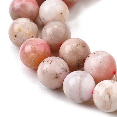 Natural Pink Opal Beads Strands G-L621-B13-10mm-1
