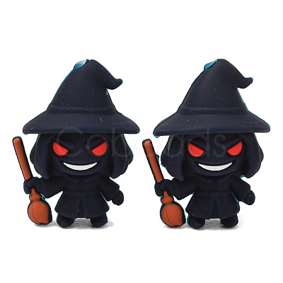 Halloween Silicone Focal Beads SL-CBADC51-10-1