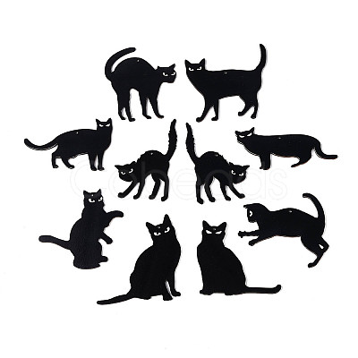 10Pcs UV Single Face Printed Wood Pendant Decorations WOOD-N020-16-1
