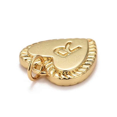 Rack Plating Golden Brass Pendants KK-E260-01G-R-1