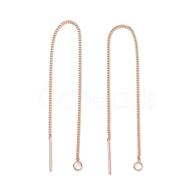 Ion Plating(IP) 304 Stainless Steel Stud Earring Finding X-STAS-E161-07RG-1