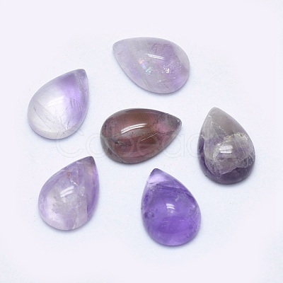 Natural Amethyst Cabochons G-P384-N01-1