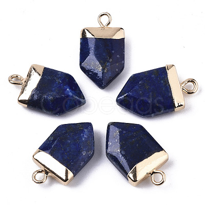 Natural Lapis Lazuli Pointed Pendants G-N326-34E-1