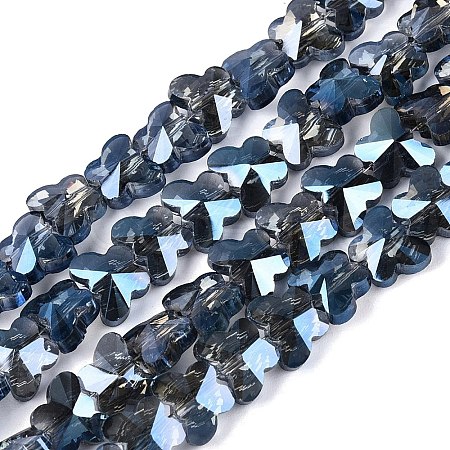 Electroplate Glass Beads Strands EGLA-Q135-04A-A04-1