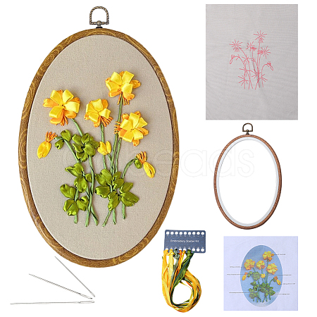DIY Embroidery Beginner Kits DIY-WH20063-006B-1