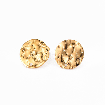 304 Stainless Steel Stud Earring Findings STAS-T052-38C-G-1