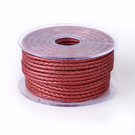 Braided Cowhide Cord WL-I004-3mm-D-25-1