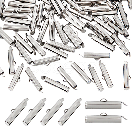 304 Stainless Steel Slide On End Clasp Tubes STAS-UN0044-82B-P-1