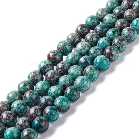 Natural Chrysocolla Beads Strands G-I318-09A-1