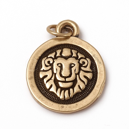 Brass Pendants KK-I668-01AB-10-1