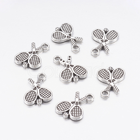 Tibetan Style Zinc Alloy Pendants X-TIBEP-R334-135AS-RS-1