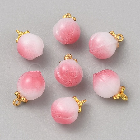 Glass Pendants LS-GLAA-WH0035-41G-01-1