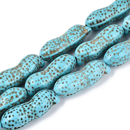 Synthetic Turquoise Beads Strands G-N352-16B-1