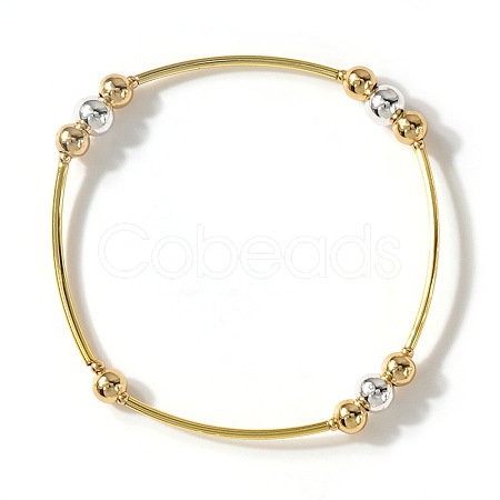 Brass Round Beaded Bracelets for Women HH7054-2-1