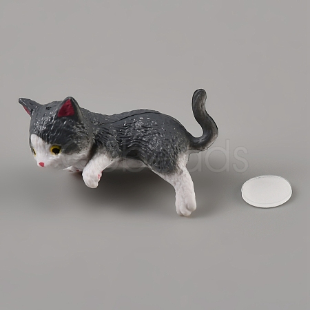PVC Cat Display Decorations DJEW-WH0063-64K-1