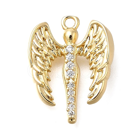 Brass Micro Pave Cubic Zirconia Pendants LS-KK-U061-16G-1