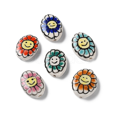 Handmade Porcelain Beads PORC-G011-04D-1