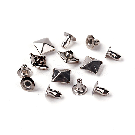 Brass Rivet Studs KK-WH0033-25P-1