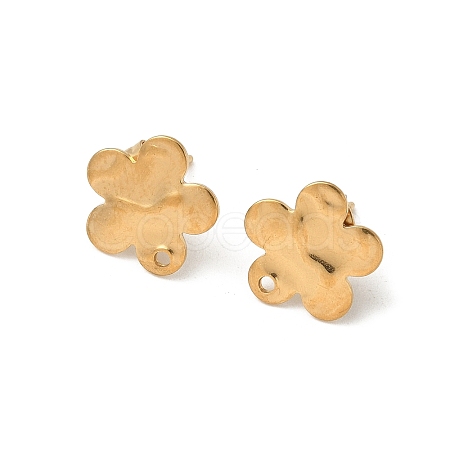 304 Stainless Steel Stud Earring Finding STAS-V015-31D-G-1