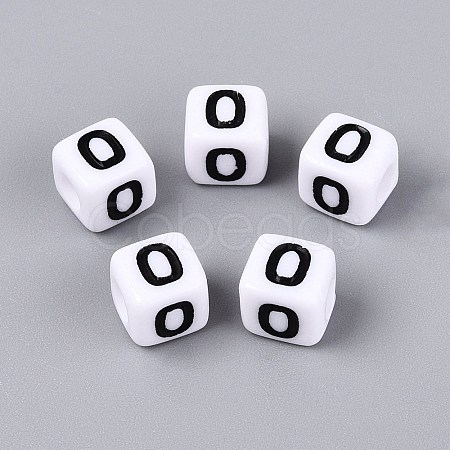 Opaque Acrylic Beads SACR-N020-04A-O-1