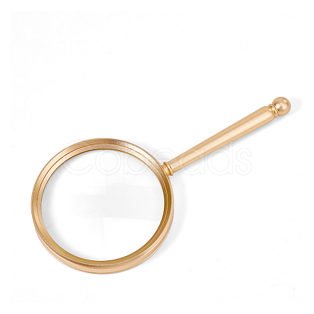 1Pc Aluminum Magnifying Glass AJEW-BC0009-13G-1